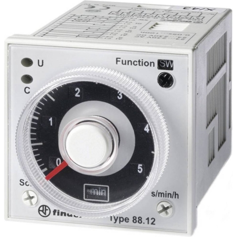 Finder 88.12.0.230.0002 88.12.0.230.0002 Tijdrelais Multifunctioneel 1 stuk(s) Tijdsduur: 0.05 s - 100 h 2x wisselcontact