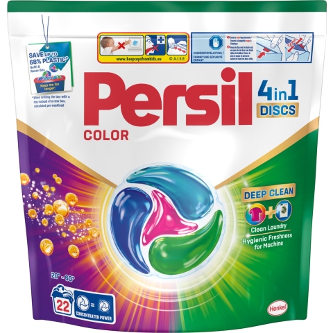 5x Persil Wasmiddelcapsules Discs Gekleurde Was 22 stuks