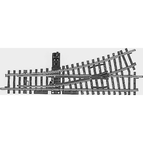 H0 Märklin K-rails (zonder ballastbed) 2265 Wissel, Links 168.9 mm 2 stuk(s)