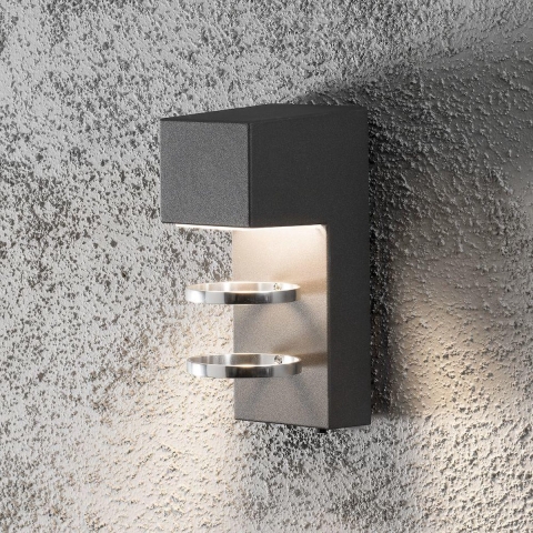 Konstsmide Acerra 7957-370 LED-buitenlamp (wand) Energielabel: G (A - G) LED LED vast ingebouwd 5 W Antraciet