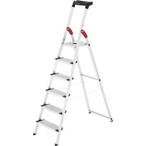 Hailo 8040-615 L80 ComfortLine Aluminium Huishoudtrap 6 Tredes