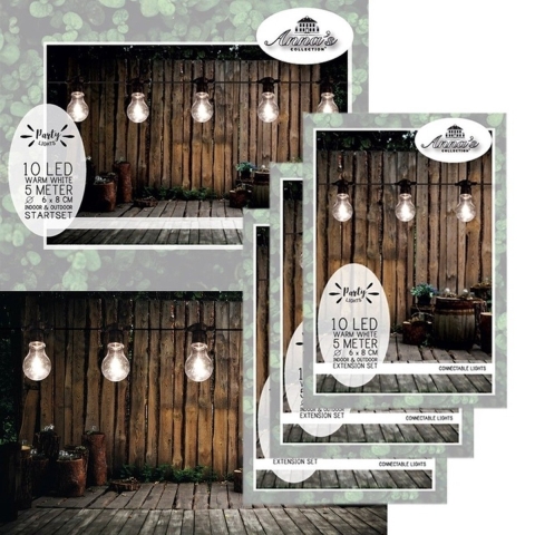 Buiten feestverlichting lichtsnoer warm wit 20 meter -