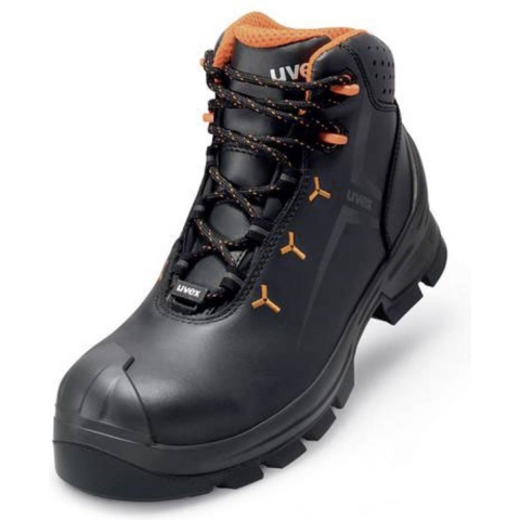 uvex 2 MACSOLE® 6523242 Hoge veiligheidsschoenen ESD S3 Schoenmaat (EU): 42 Zwart, Oranje 1 paar