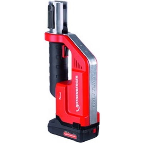 Rothenberger Accupersmachine | 15-35 mm | Basisset 2, 2x 2 Ah, EU, z. werkstukkl. kunststof koffer | 1 stuk - 1000002116 1000002116