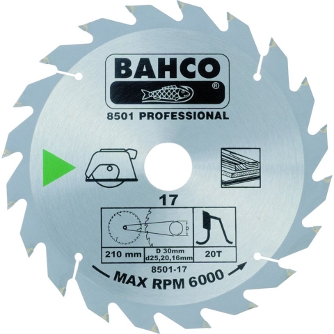Bahco cirkelzaagblad hardmetalen tanden | 8501-30