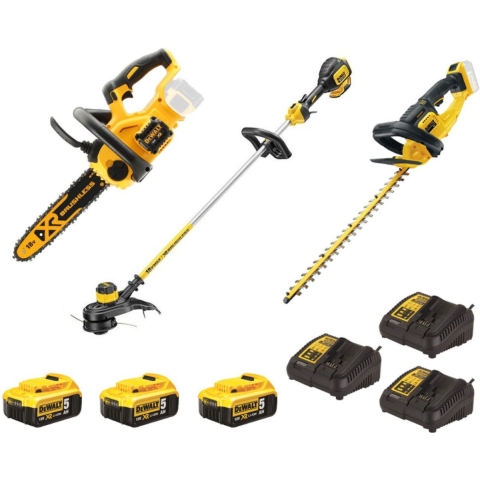 DeWalt DCM561P3SET | 3-delige SET | DCM563 + DCM565 + DCM561 | 18V | 3 x 5.0Ah Li-Ion accu&apos;s + 3 laders DCM561P3SET