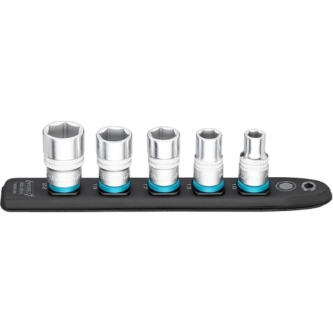 Hazet Dopsleutelset SmartRail| 5-delig | 1/2 inch | vierkantaandrijving - 4000822448