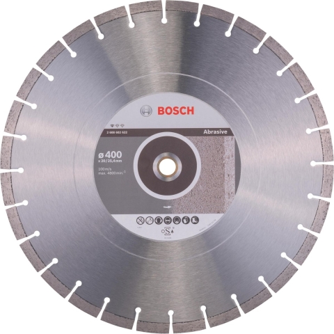 Bosch Accessoires Diamantdoorslijpschijf Standard for Abrasive 400 x 20,00+25,40 x 3,2 x 10 mm 1st - 2608602622