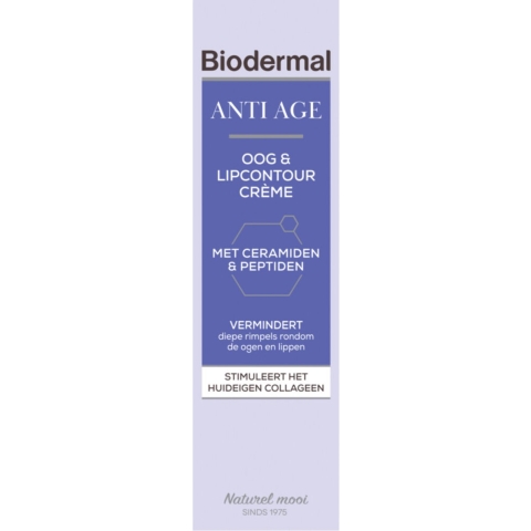 2x Biodermal Oog&Lip Contour crème Anti Age 15 ml