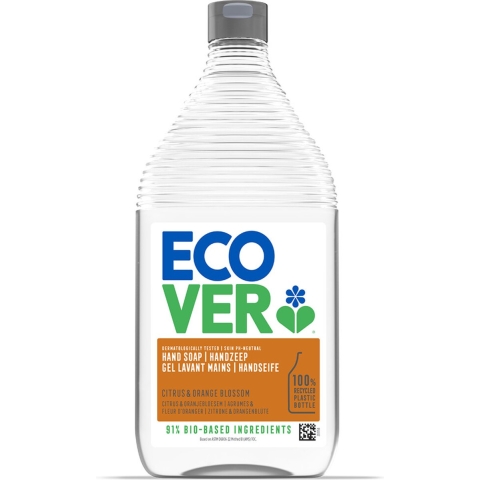 8x Ecover Handzeep Citrus Oranjebloesem Navulling 950 ml