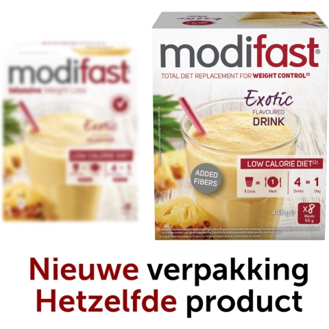8x Modifast Intensive Milkshake Exotic 100 gr
