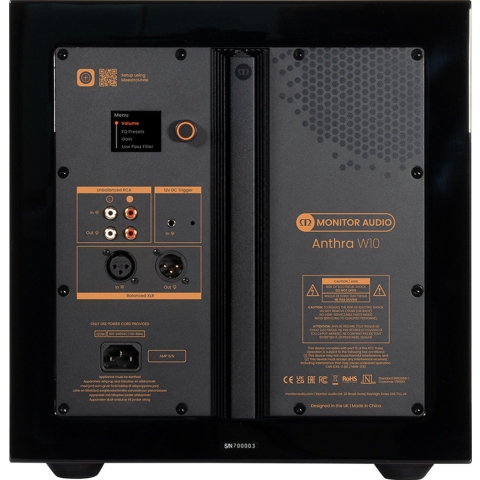 Monitor Audio: Anthra W10 Subwoofer - Zwart