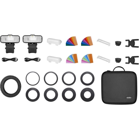 Godox Macro Ring Flash Two Light Kit MF-12 | Reportageflitsen | 6952344222430