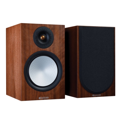 Monitor Audio: Silver 100 7G Boekenplank Speakers - 2 stuks - Natural Walnut