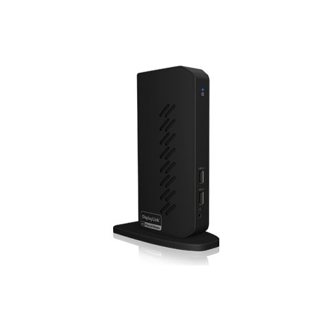 ICY BOX IB-DK2252AC notebook dock & poortreplicator Bedraad USB 3.2 Gen 1 (3.1 Gen 1) Type-C Zwart