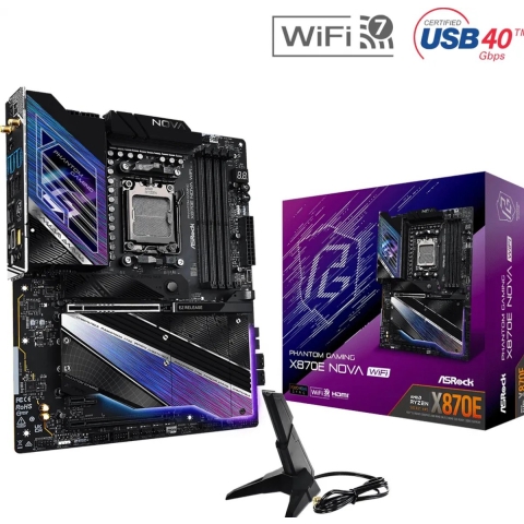 X870E Nova WiFi Moederbord