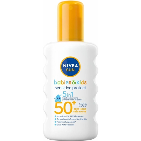 6x Nivea Sun Zonnemelk Babies&Kids Sensitive Protect SPF 50+ 200 ml
