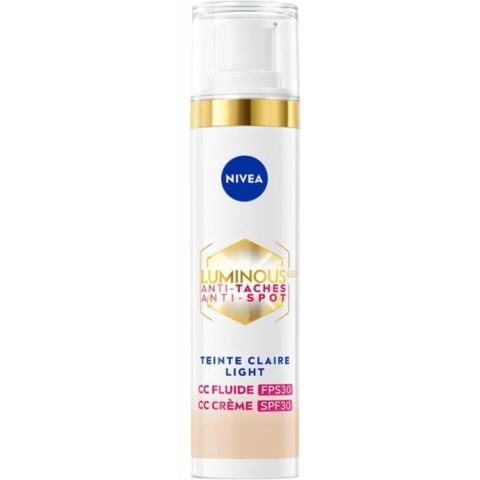 3x Nivea Luminous630 CC Cream SPF 30 Light 40 ml