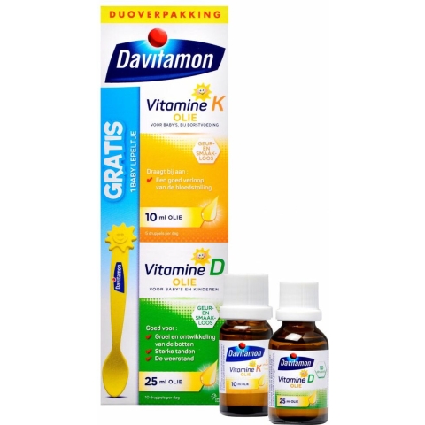 4x Davitamon Baby 1ste Vitamines 35 ml
