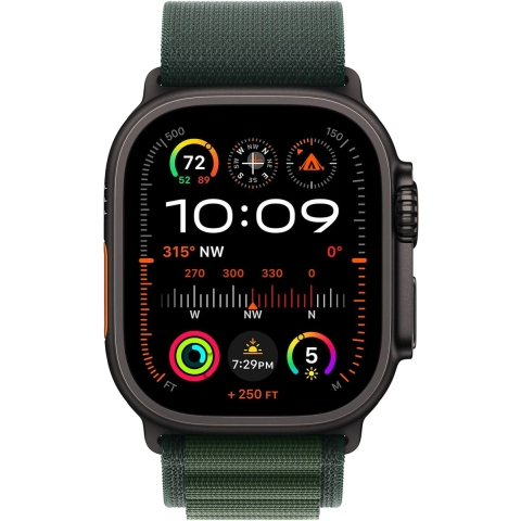 Apple Watch Ultra 2 GPs + Cellular 49mm Dark Green Alpine Loop Small Smartwatch