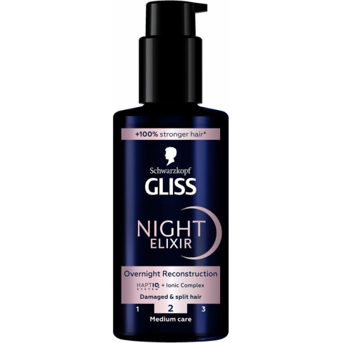 6x Gliss Night Elixer Overnight Reconstruction 100 ml