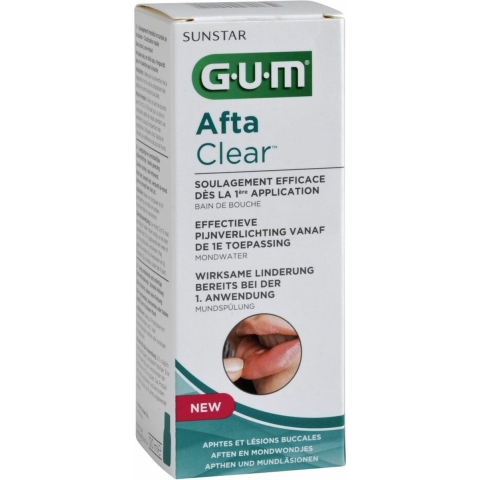 8x GUM AftaClear Mondwater 120 ml