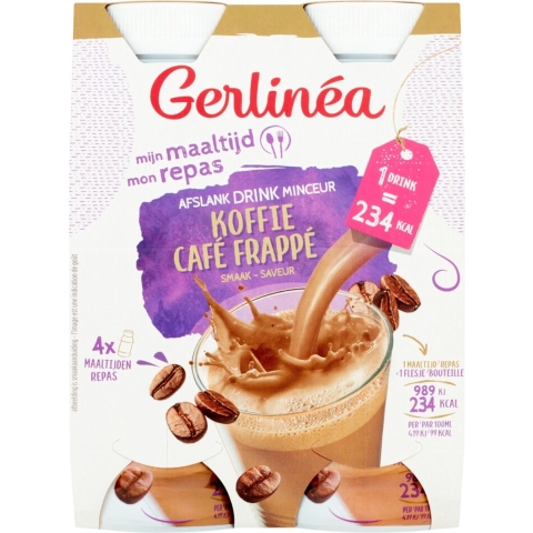6x Gerlinea Mijn Maaltijd Afslank Drink Koffie 4 x 236 ml