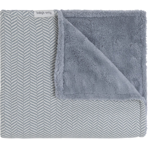 Deken Ledikant Baby's Only Dawn Teddy Nordic Blue/Ecru