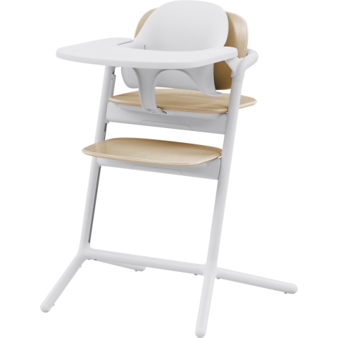 Kinderstoel Cybex Lemo 3-in-1 Sand White/White met Babyset&Eetblad