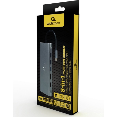 Cablexpert Gmb Usb-c Multi-poort 8-in-1