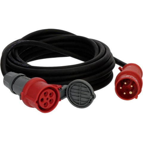 Brennenstuhl CEE-verlengkabel IP44 met faseomvormer 10m zwart H07RN-F 5G2,5 CEE 400V/16A - 1169370100