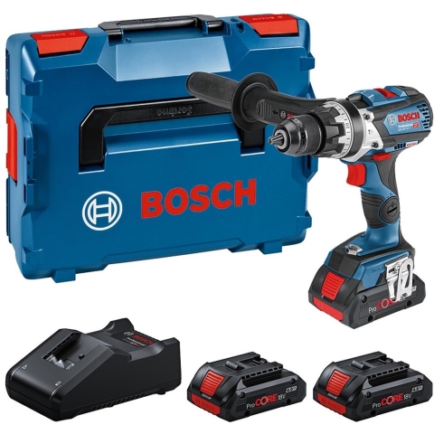 Bosch GSB18V-110 18V Li-ion Accu Schroefboormaachine Set (3x 4Ah Accu) In L-Boxx