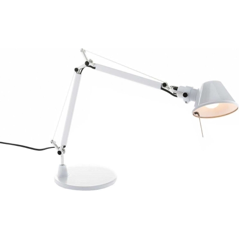 Artemide Tolomeo Micro Bureaulamp Retrofit Gepolijst Wit