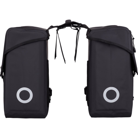 Dubbele Tas Roubaix 28L Zwart