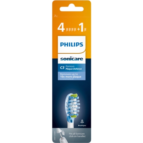 Philips Sonicare Opzetborstels Premium Plaque Defence C3 Wit 5 stuks