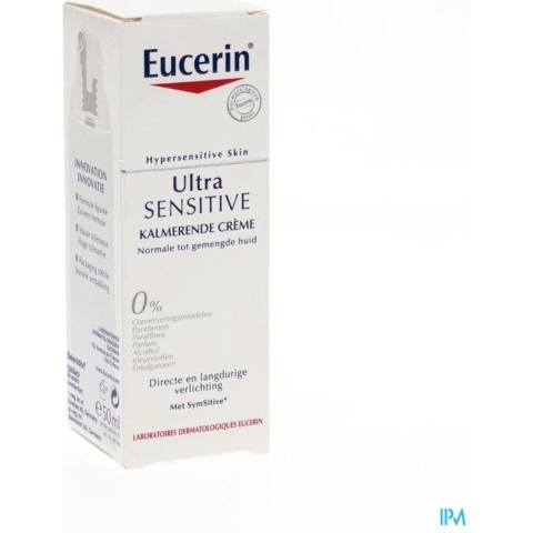 12x Eucerin UltraSENSITIVE Kalmerende Crème Normale tot Gemengde Huid 50 ml