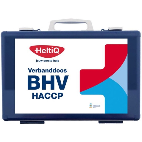 3x HeltiQ BHV Verbanddoos Modulair HACCP Blauw