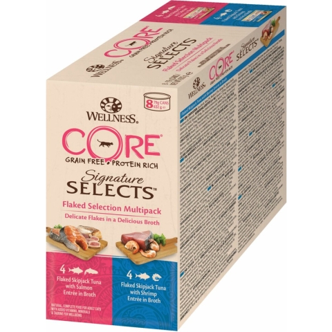 8x Wellness Core Kattenvoer Signature Selects Flaked 8-pack 8 x 79 gr