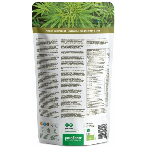 36x Purasana Superfood Hennep Proteinepoeder Bio 200 gr
