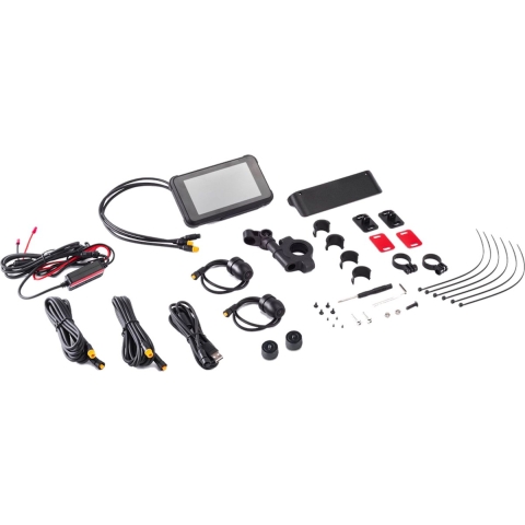 Midland BikePlay Guardian Dashcam met GPS, GPS-module, Bandenspanningscontrolesysteem, Waterdichte behuizing Kijkhoek horizontaal (max.): 110 ° 12 V, 24 V, 5 V