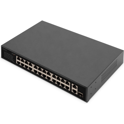 Digitus DN-95356 Netwerk switch 16 + 2 poorten 10 / 100 MBit/s PoE-functie