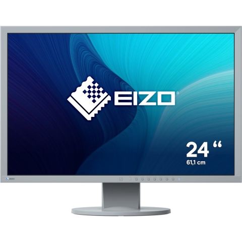 EIZO EV2430-GY LED-monitor Energielabel E (A - G) 61.2 cm (24.1 inch) 1920 x 1200 Pixel 16:10 14 ms VGA, DVI, DisplayPort, Audio-Line-in, Hoofdtelefoon (3.5 mm