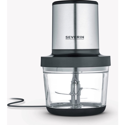 Severin KM 3867 Hakmachine 400 W Zwart (mat), RVS (geborsteld), Glas