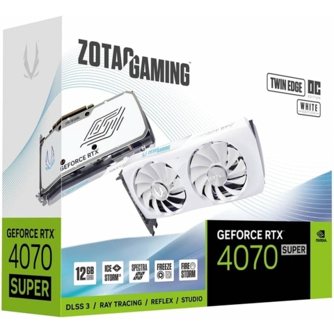 GeForce RTX 4070 SUPER Twin Edge OC White Edition Grafische kaart