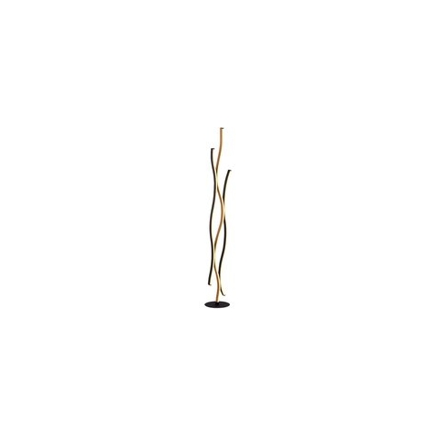 Searchlight Bari Vloerlamp - Swirl Wood