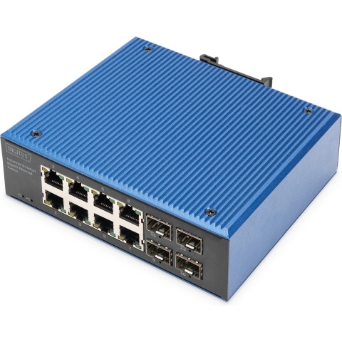 Digitus DN-651152 Industrial Ethernet Switch 8 + 4 poorten 10 / 100 / 1000 MBit/s