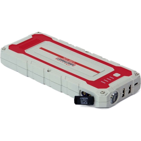 Dino KRAFTPAKET Snelstartsysteem 12V 1500A 62.9Wh 136150 Starthulpstroom: 500 A Werklamp, Elektronische bescherming, Laadtoestandweergave, SOS signaallamp, 2x
