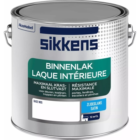 Sikkens Binnenlak Zijdeglans - Op Kleur Gemengd - 2,5L