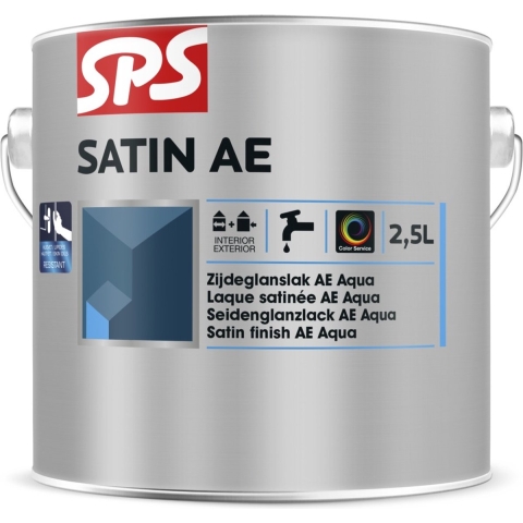 SPS Satin AE Lak - Op Kleur Gemengd - 2,5L
