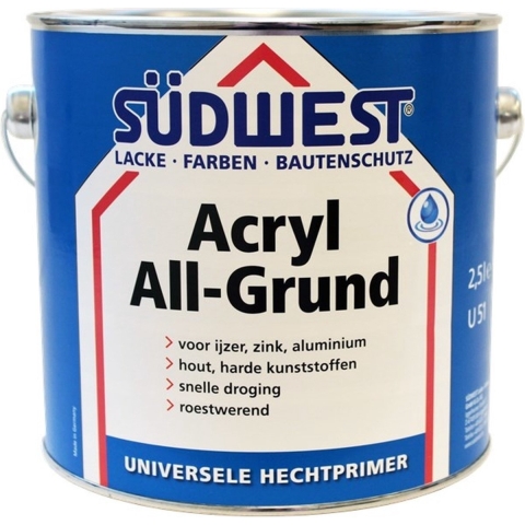 Südwest Acryl Allgrund U51 - Ral 9010 Zuiverwit - 2,5L